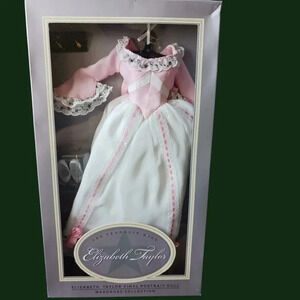 Franklin mint Elizabeth Taylor vinyl portrait doll wardrove collection